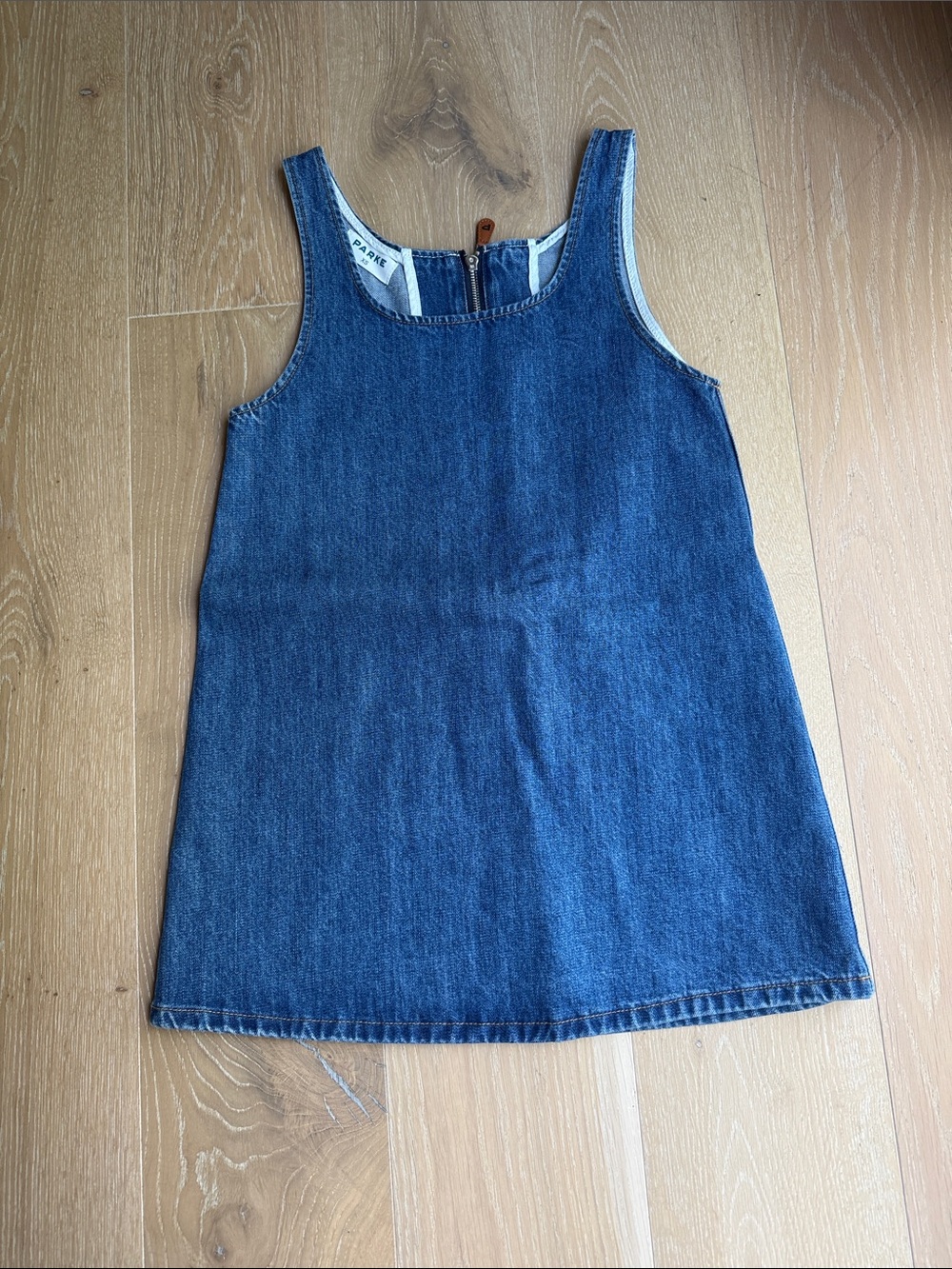 Parke denim mini dress XS